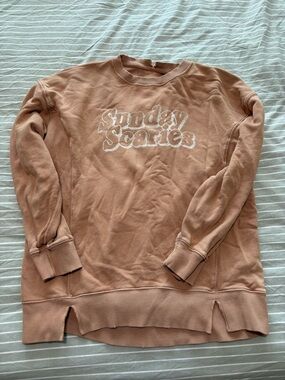aerie dusty peach pullover sweatshirt